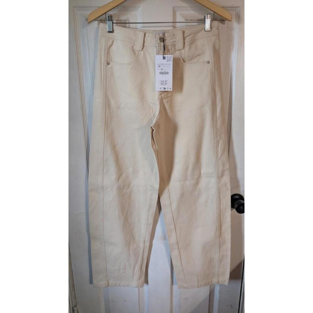 Zara NWT Front Seam Pants Size 4‎ 0150